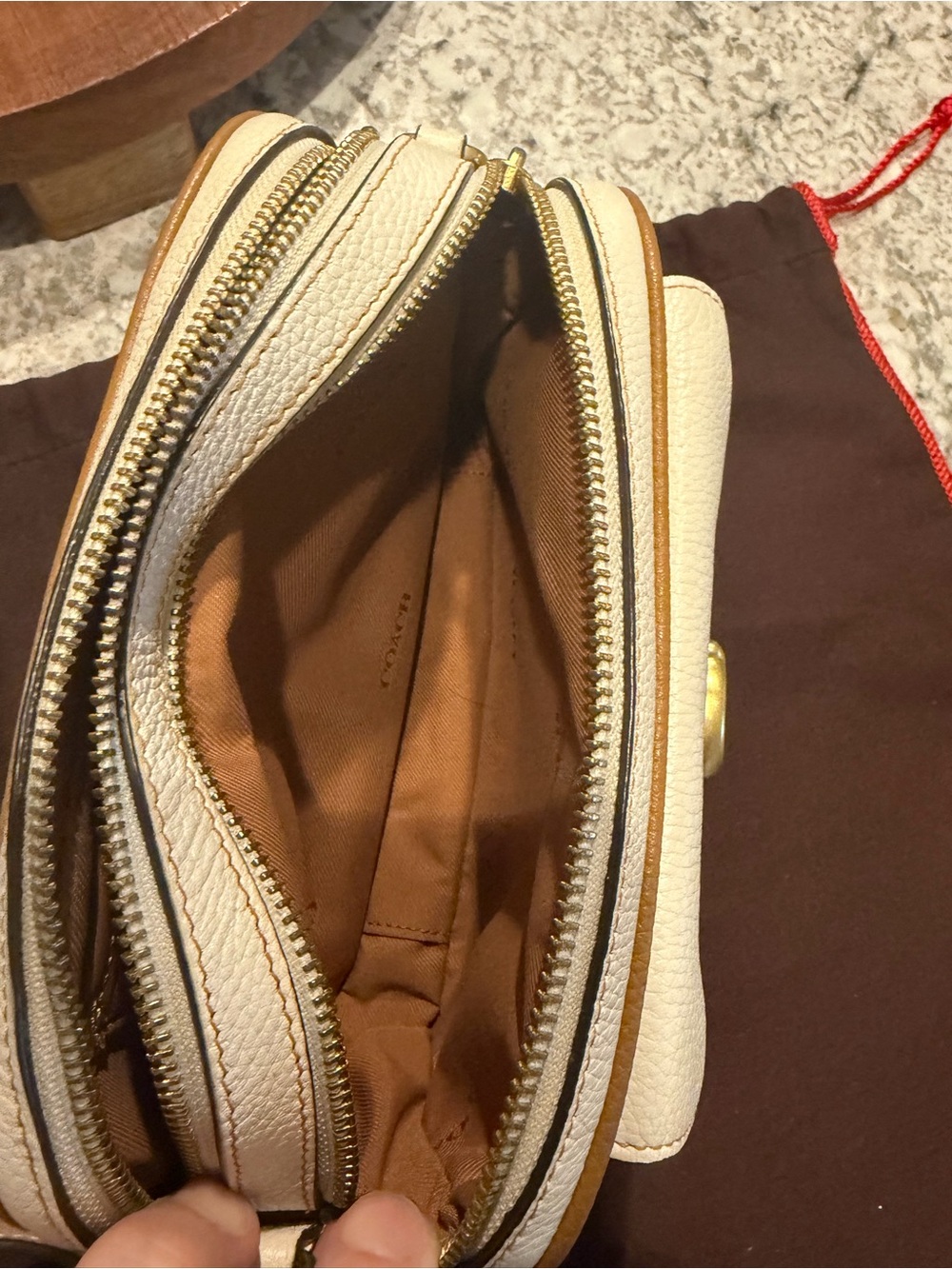 Coach Willow Camera Bag in Colorblock Leather (Chalk/Multi) – Style C0695 - Picture 8 of 15